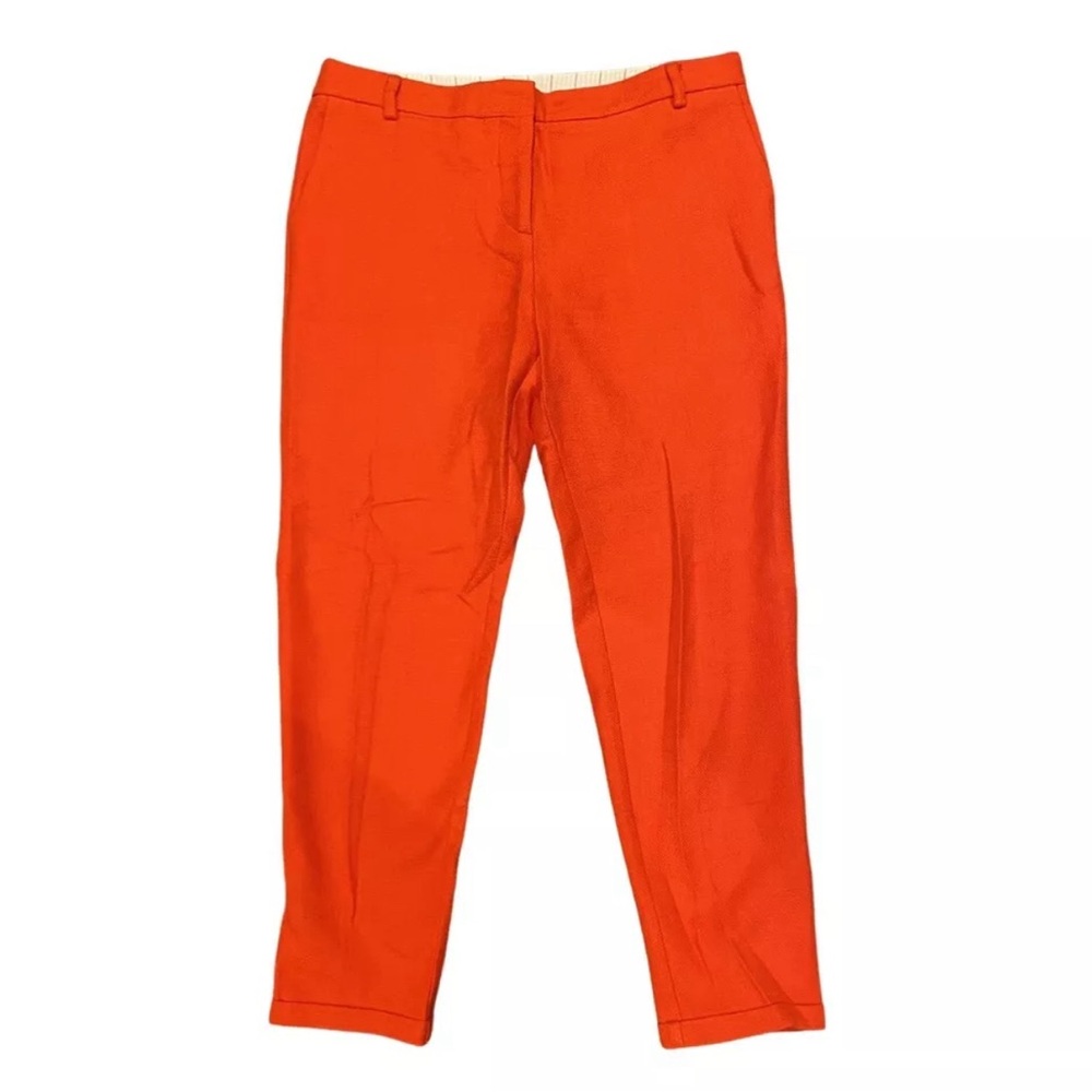 Sessun red orange jacquard pants red size 42 (US size 10 or jeans size 32)